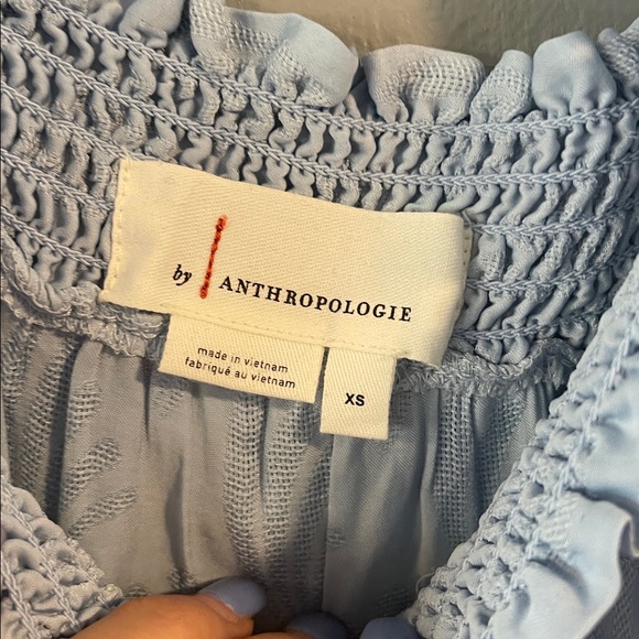 Anthropologie Sky Blue Sleeveless Blouse Size XS‎ - Picture 2 of 8